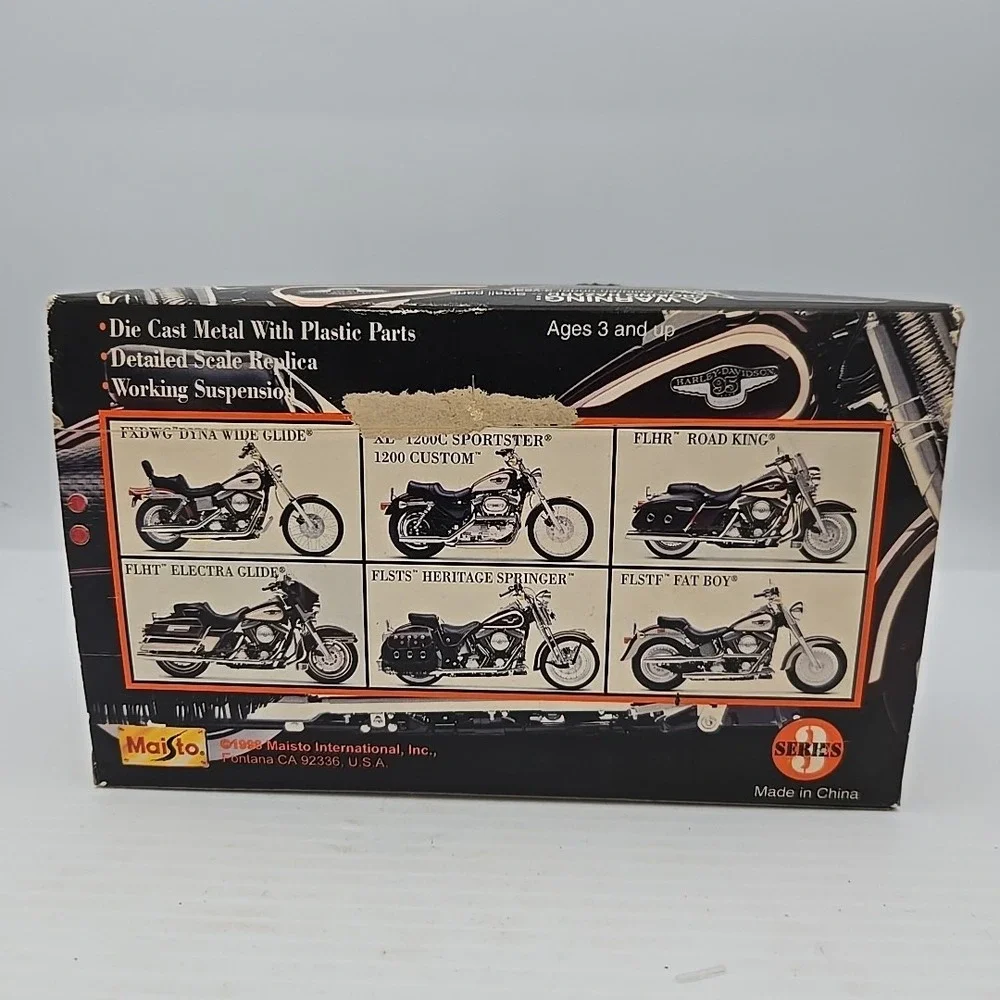 MAISTO Harley-Davidson 95th Anniversary 1:18 Dyna Wide Glide FXDWG Motorcycle‎